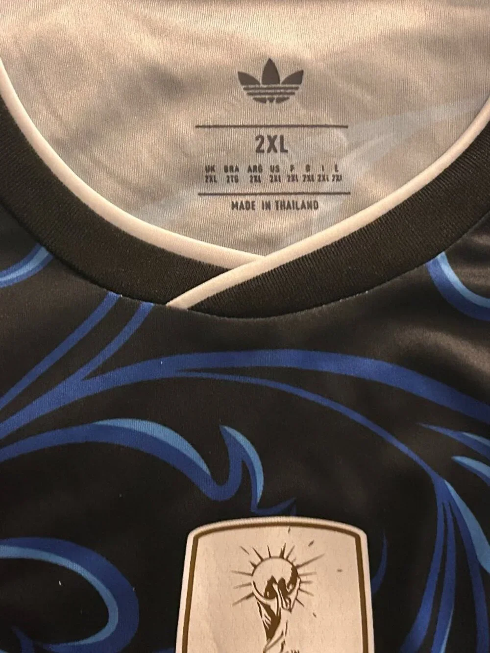 Barely Worn Argentina FAN Away FIFA World Cup 2026 Soccer Jersey Size 2XL